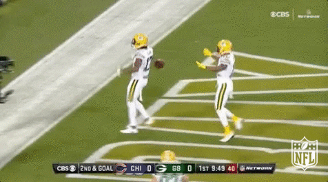 Davante Adams Throwing A Ball GIF