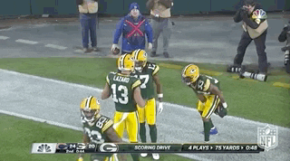 Davante Adams With Lazaro GIF