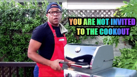 Dave's Chappelle Not Here Man Cookout GIF