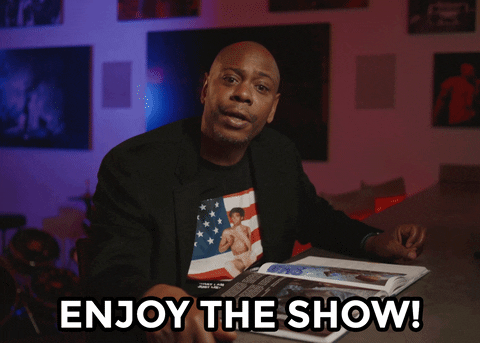 Dave's Chappelle Not Here Man Enjoy Show GIF