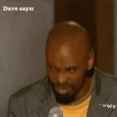 Dave Says Nah Man While Holding A Microphone In Front Of Him GIF