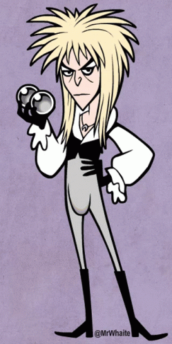 David Bowie Animated Spinning Crystal Balls GIF