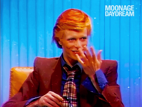 David Bowie Biting Finger GIF