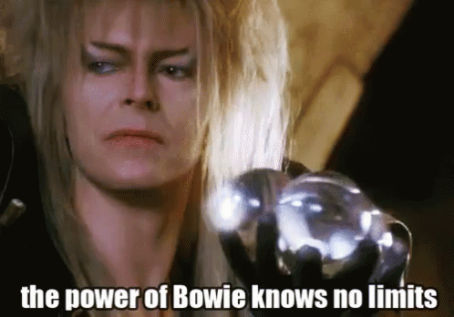 David Bowie Knows No Limit GIF