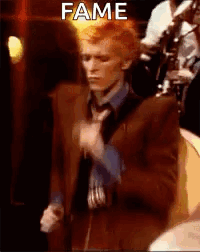David Bowie Red Orange Hair Fame GIF