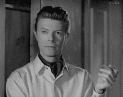 David Bowie Slow Motion Head Turn GIF