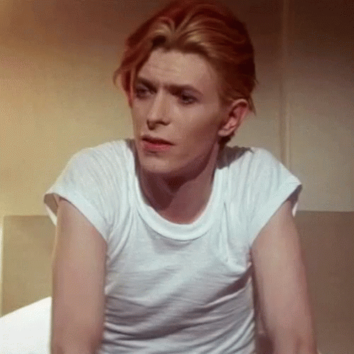 David Bowie Slow Motion Smile GIF