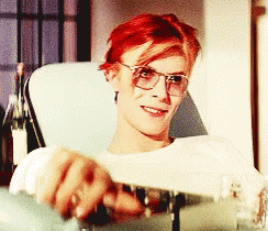 David Bowie Sunglasses Red Hair GIF