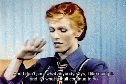 David Bowie Tapping Cane GIF