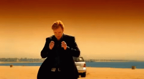 David Caruso Walk Way In Car Explosion GIF