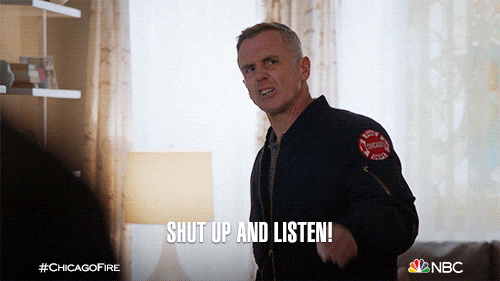 David Eigenberg Shut Up Listen Baby I Know It GIF