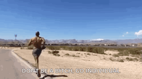 David Goggins Jogging Shirtless Go Individual GIF