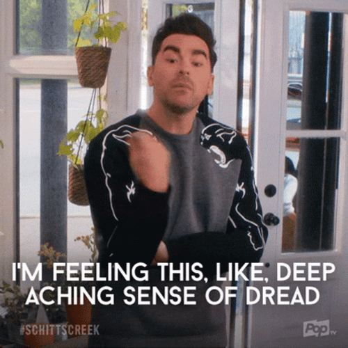 David Intense Emotion Schitts Creek GIF
