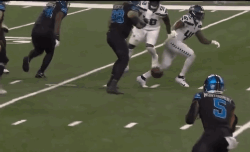 David Montgomery Celebrating Touchdown