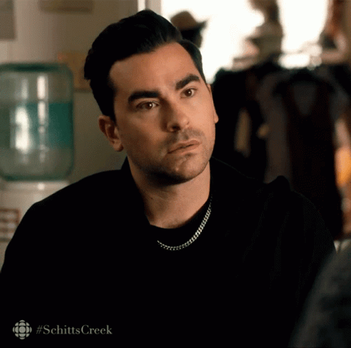 David Rose Eyes Roll Excuse Me Schitts Creek GIF