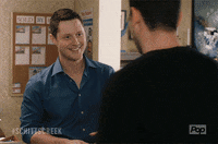 David Rose Friendly Hand Shake GIF