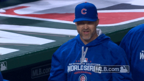David Ross In Chicago Cubs GIF