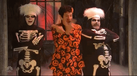 David S Pumpkins Fast Hand Movements Dance GIF