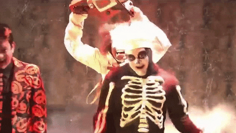 David S Pumpkins Showcase All Dancing Characters GIF