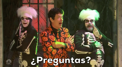 David S Pumpkins Smiling Preguntas GIF