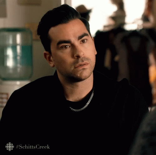 David Rose Eyes Roll Excuse Me Schitts Creek GIF