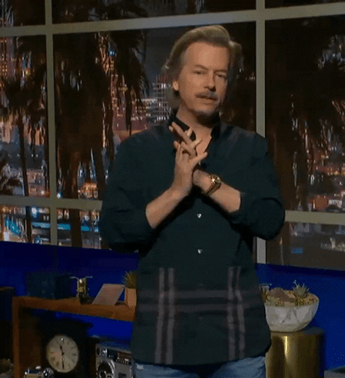 David Spade Air Quotes GIF