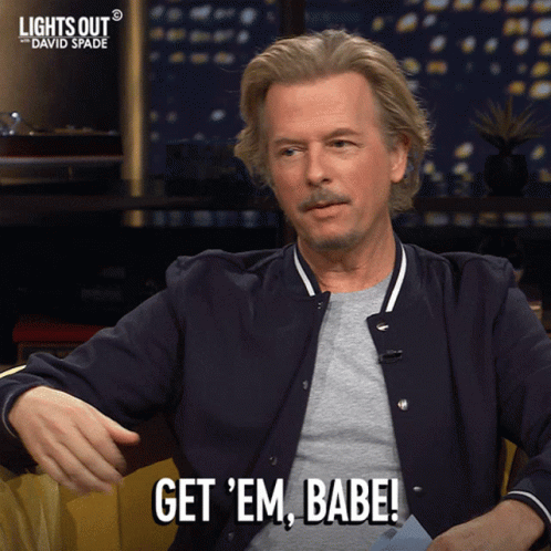 David Spade Get Em Babe GIF