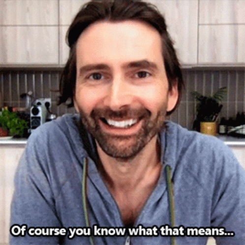 David Tennant Staged Laugh GIF