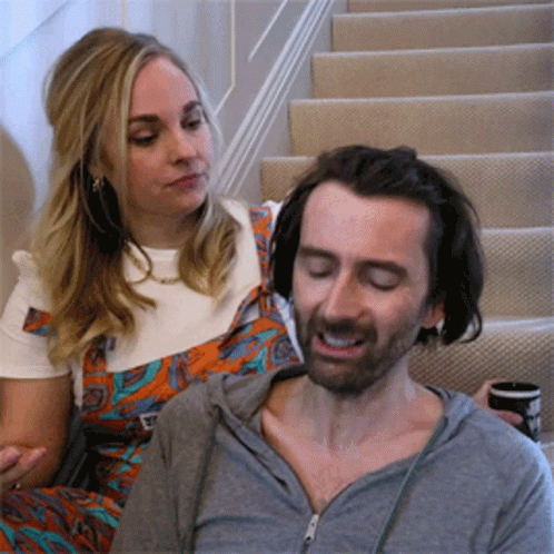 David Tennent Staged Stair Scene GIF
