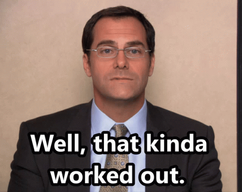 David Wallace It Worked GIF