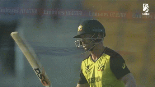 David Warner Cricket Player Bat GIF