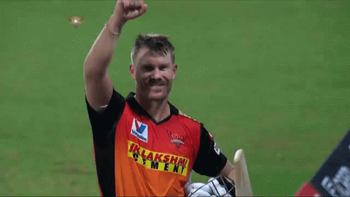 David Warner Cricket Salute GIF