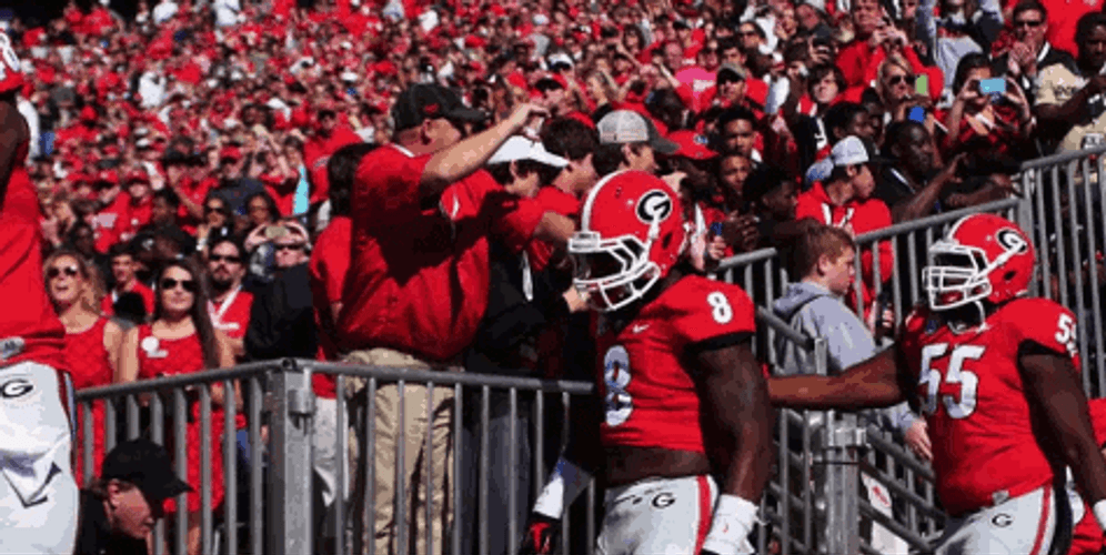 Dawgs Georgia Bulldogs Football Players Entering GIF