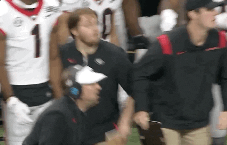 Dawgs Georgia Football Coach Kirby Smart Running GIF