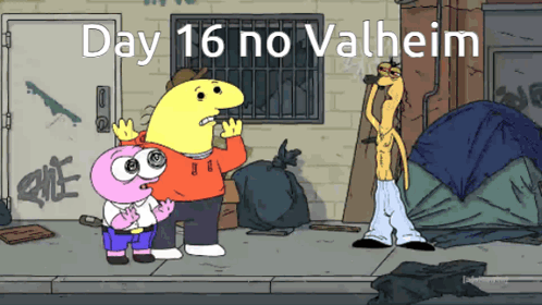 Day 16 No Valheim Cartoon