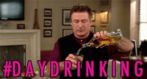 Day Drinking Alec Baldwin Pouring Alcohol GIF