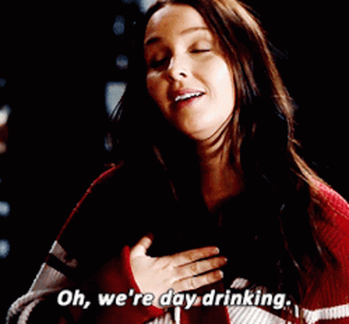 Day Drinking Camilla Luddington Greys Anatomy GIF