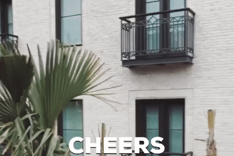 Day Drinking Cheers Man Wearing Shades GIF