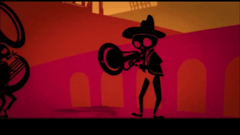 Day Of The Dead Skeleton Band GIF