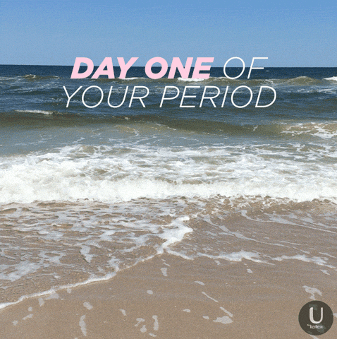 Day One Of Period Beach Meme GIF