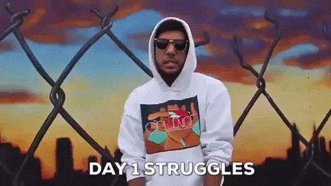 Day One Struggle Bus GIF