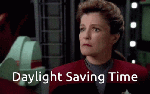 Daylight Savings Time Kathryn Janeway GIF