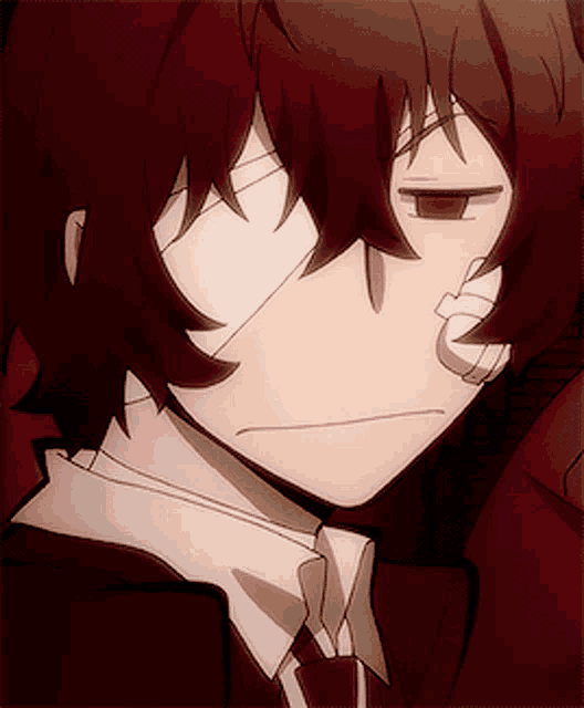 Dazai Anime Crying While Speaking GIF