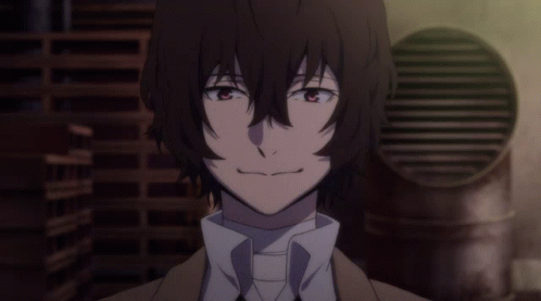Dazai Anime Smiling And Speaking GIF