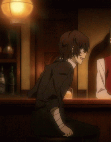 Dazai Anime Speaking And Pointing GIF
