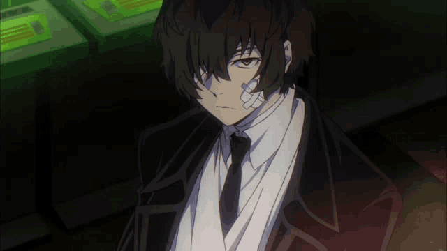 Dazai Madly Staring With Teary Eye GIF