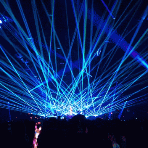 Dazzling Laser Lights Spectacle GIF