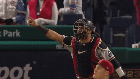 Dbacks Baseball Player Celebrating GIF