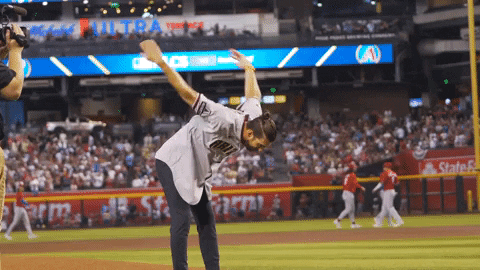 Dbacks Player High Five And Then Hug Each Other GIF