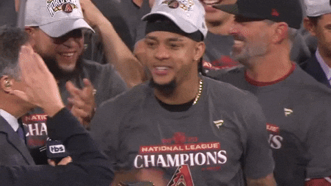 Dbacks Player High Fiving Someone GIF